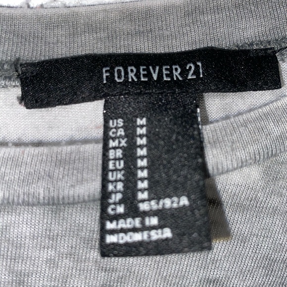 Forever21 Basic Grey Shirt - Picture 2 of 2